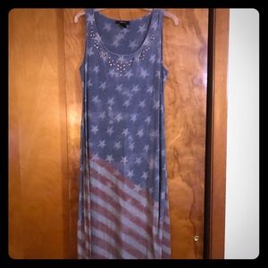 Maxi patriotic sleeveless dress
